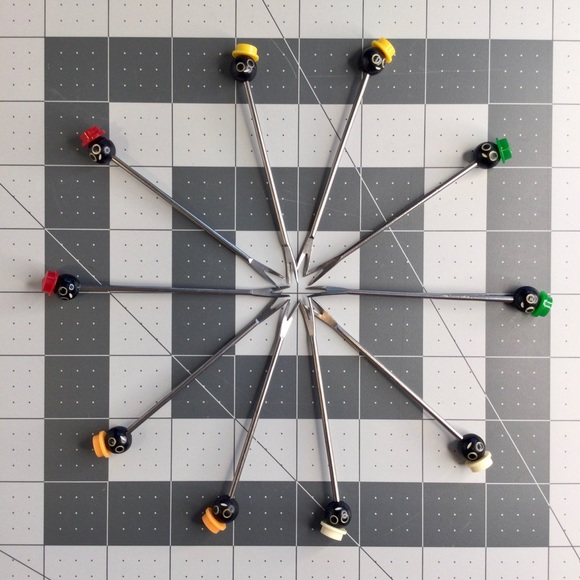 1950’s 'Chic' Forks For Ideal made in Japan Set Of Cocktail Hors D'Oeuvres Forks - Picture 2 of 9